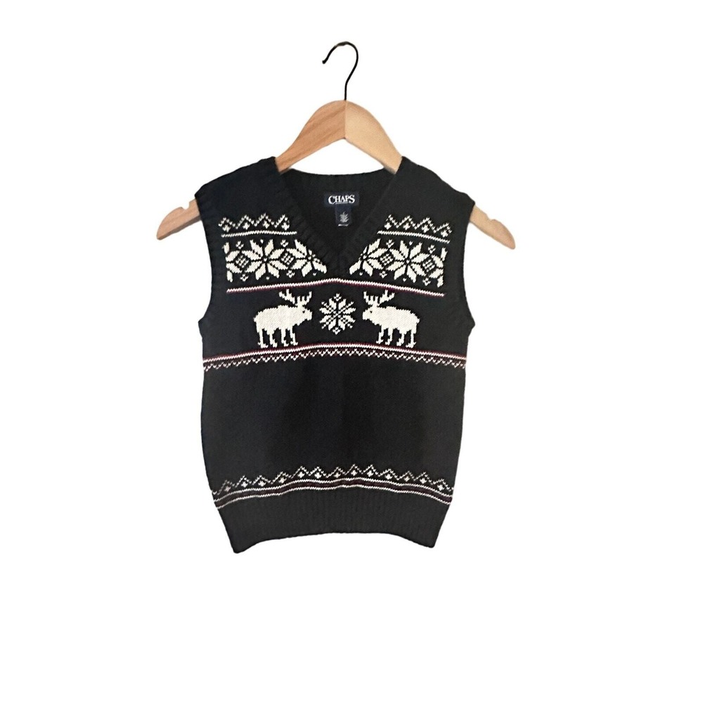 Chaps V-Neck‎ Sweater Vest Boys Size 6